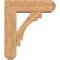 Ekena Millwork Merced Craftsman Smooth Bracket w/ Offset Brace, Western Red Cedar, 7 1/2"W x 24"D x 28"H BKT0806X24X28MRC04SWR - alternate 2